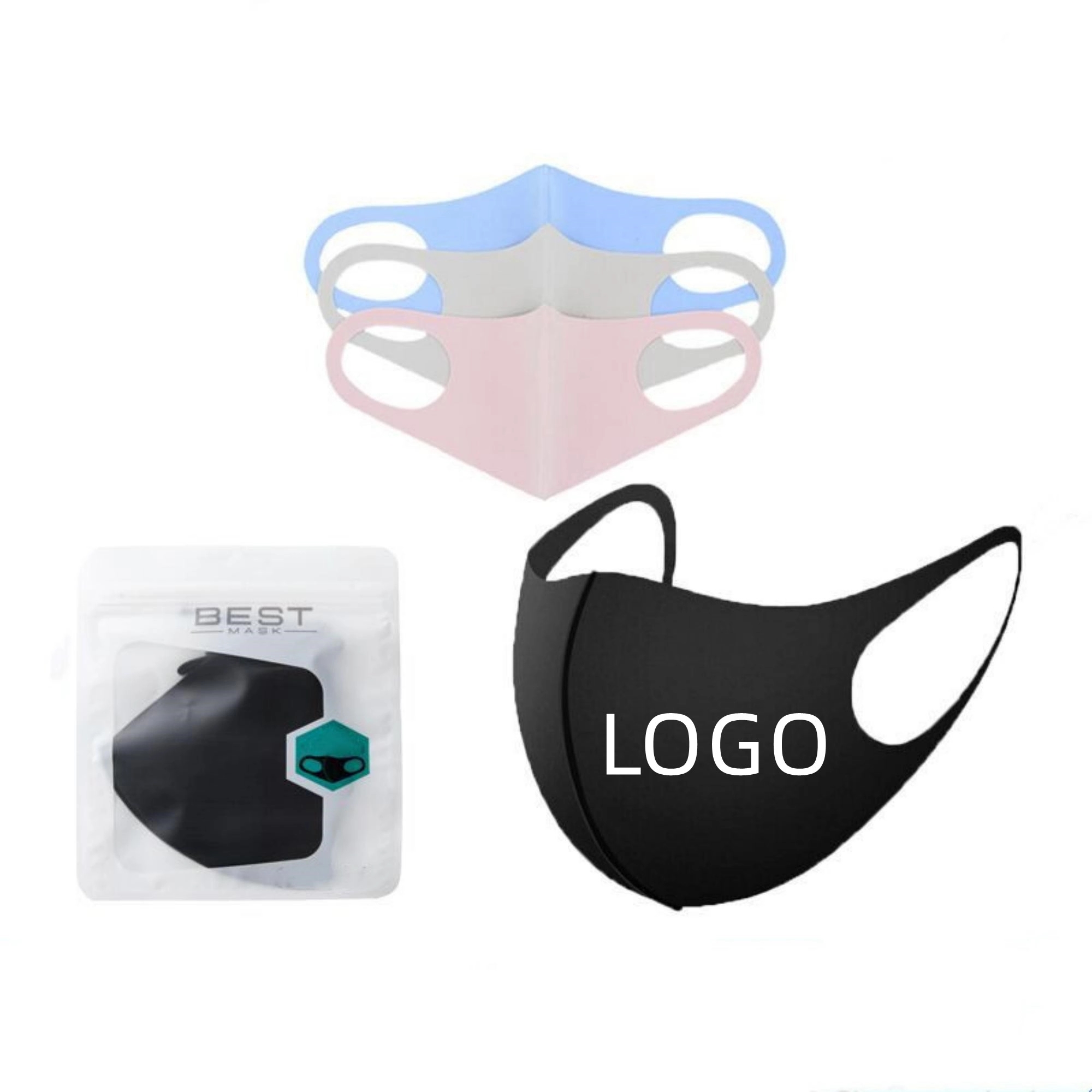 Ice Silk Breathable Cooling Face Mask MOQ 50PCS 1