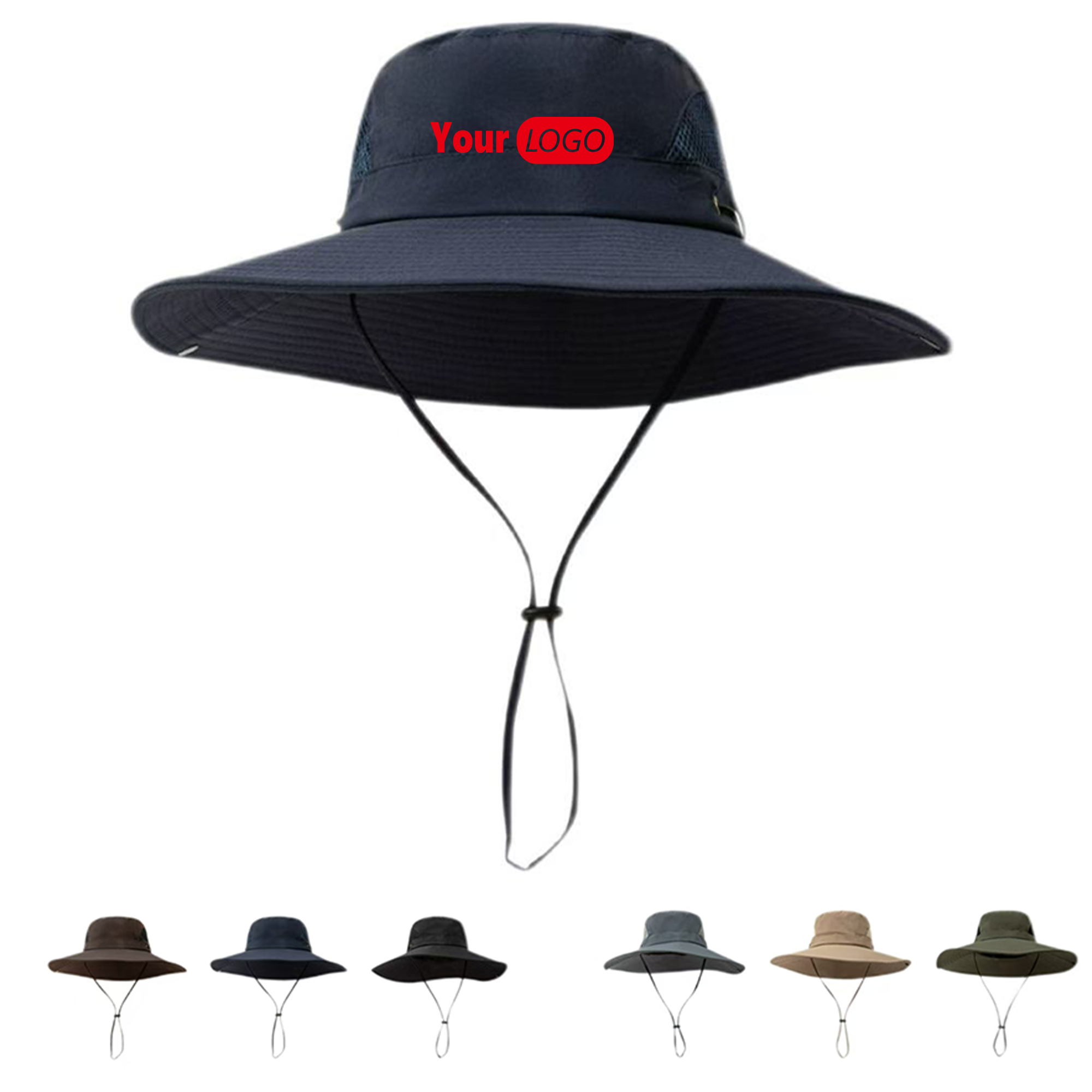 Waterproof Fisherman Hat with Drawstring 2