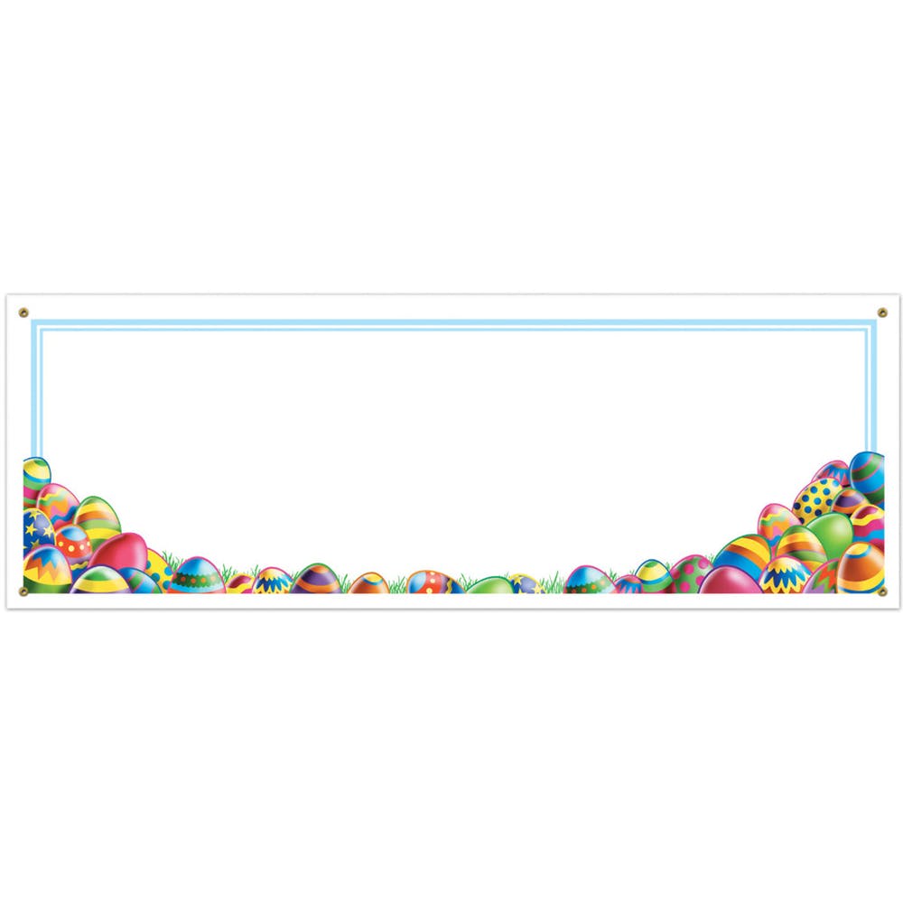 Blank Easter Banners - 5' x 21" 1