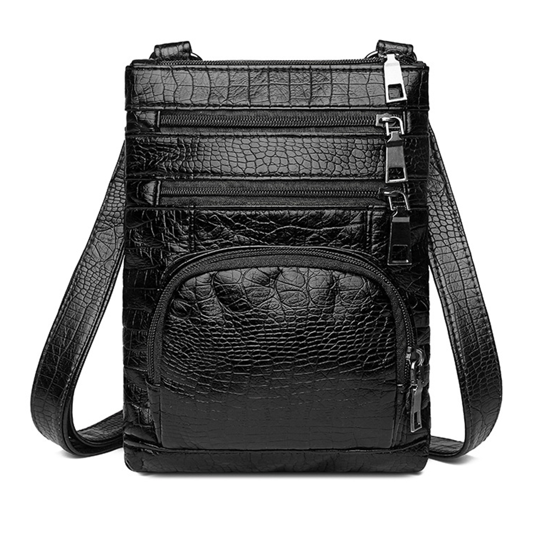 Leather Multi-Pocket Crossbody Bag 3