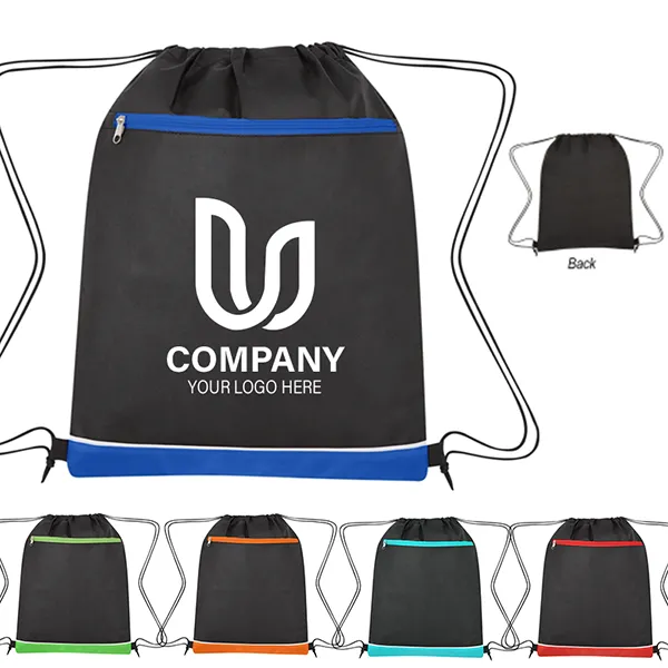 Non-Woven Bandura Drawstring Bag -14" W x 18" H 5