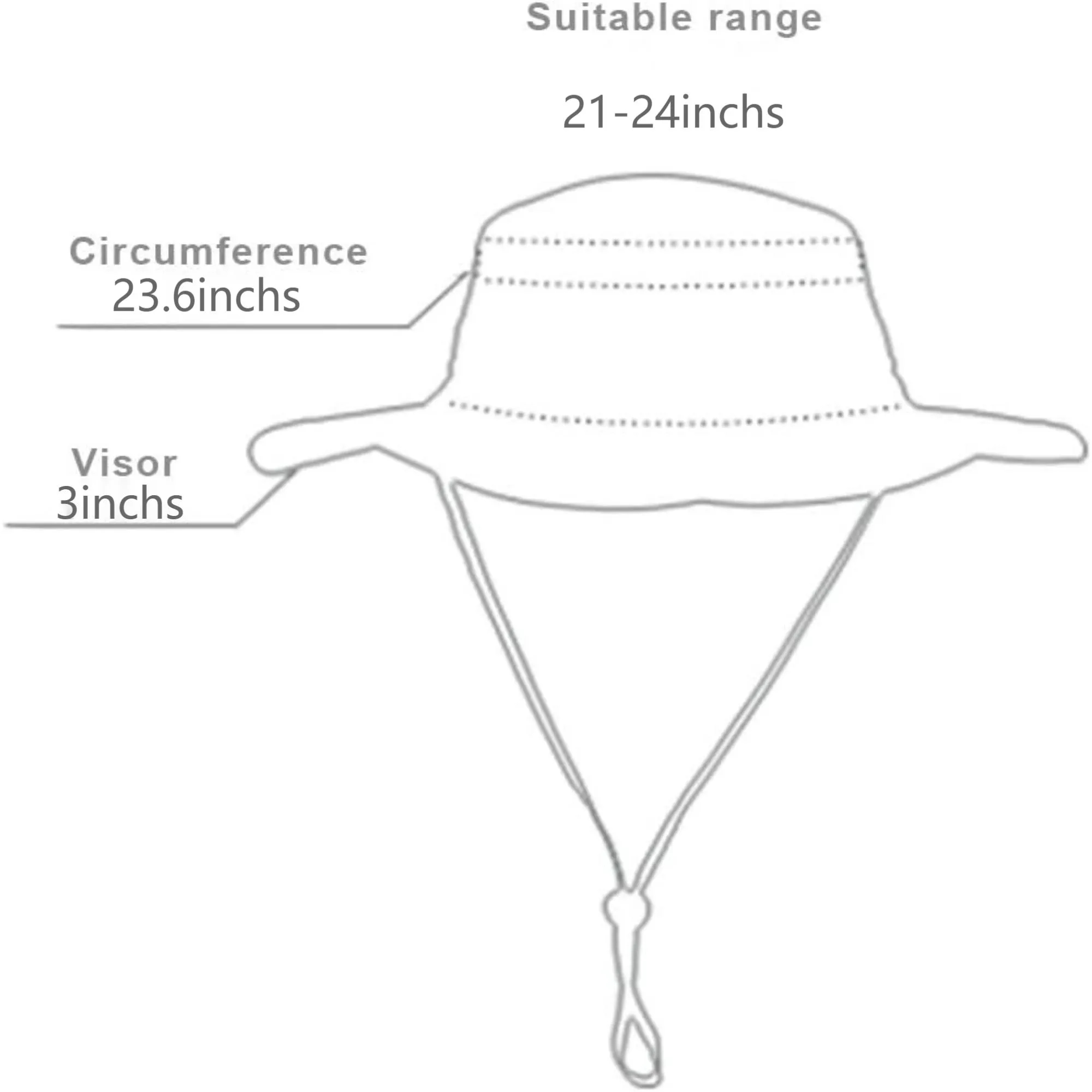 Wide Brim Fisherman Hat Chin Drawstring 5
