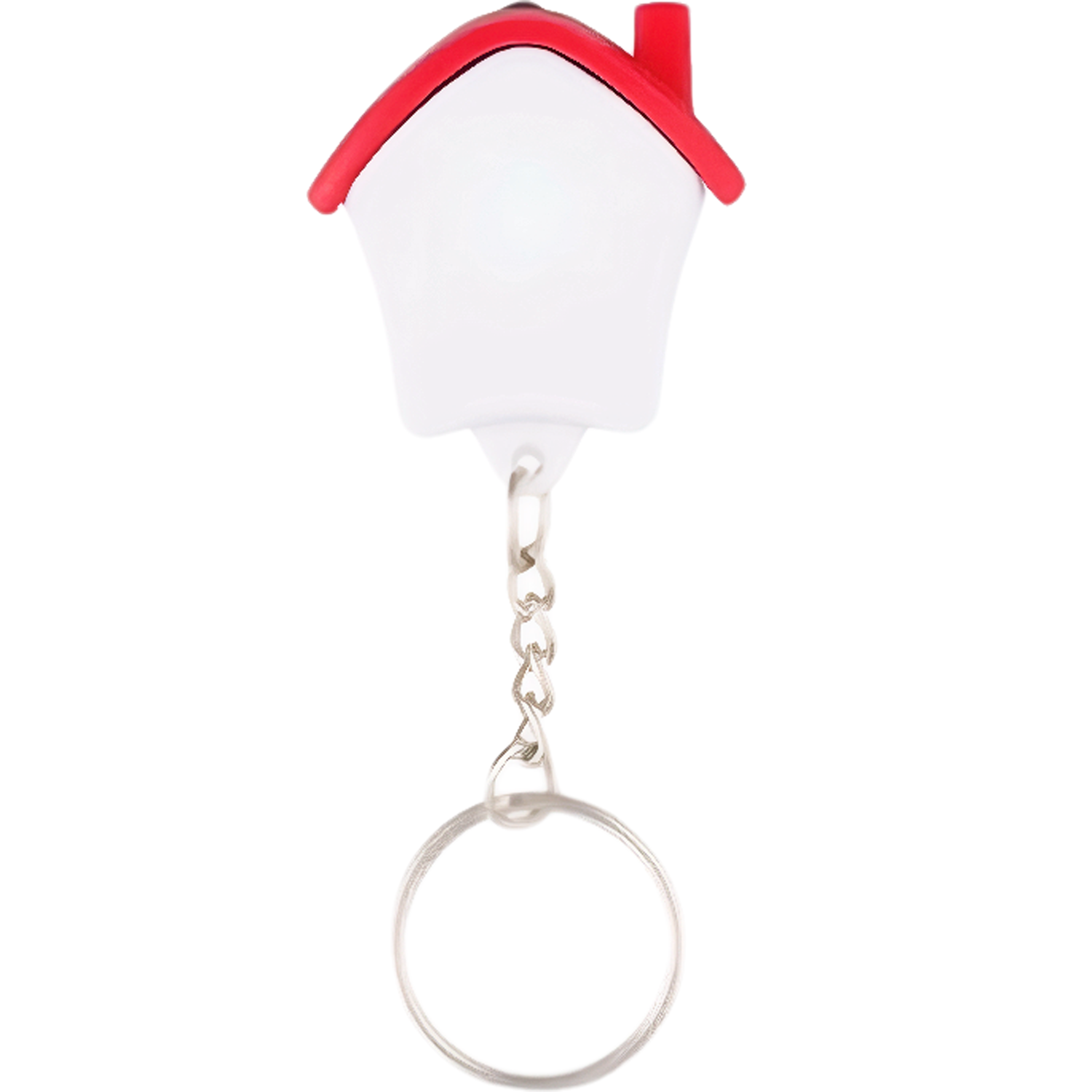 Plastic House Shape LED Light Keychain 4