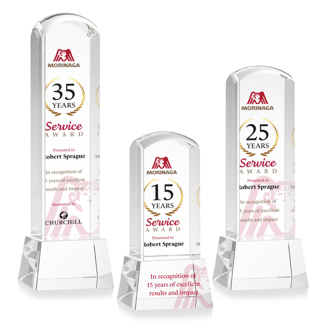 Silkwood VividPrint™ Award on Base - Clear