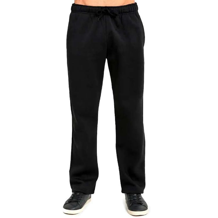 Men's Fleece Sweatpants Black Small 2