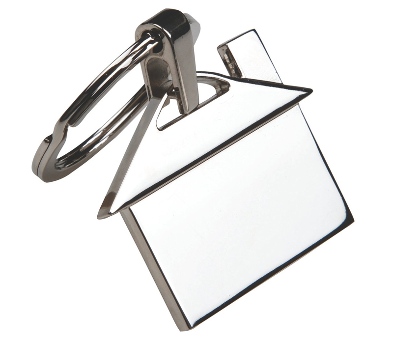 House Shaped Metal Keychain 2