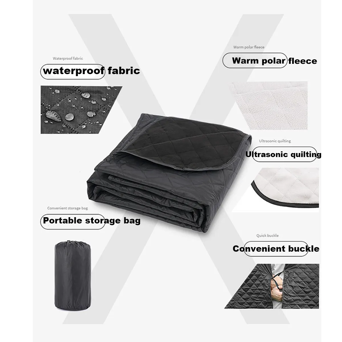 Outdoor Moisture Proof Waterproof Camping Blanket Picnic Mat 3