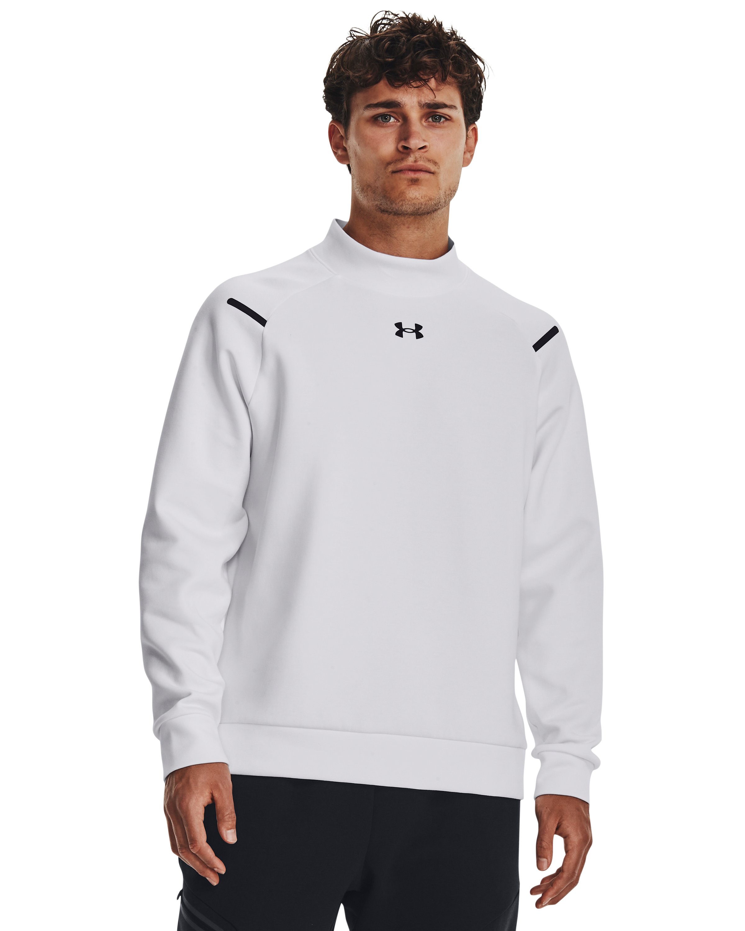 Men's UA Unstoppable Fleece Mock, custom hoodie or sweatshirt with logo imprint 3