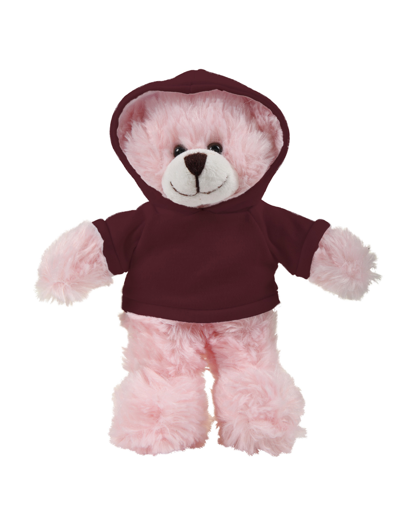 soft plush Pink Bear with hoodie 6