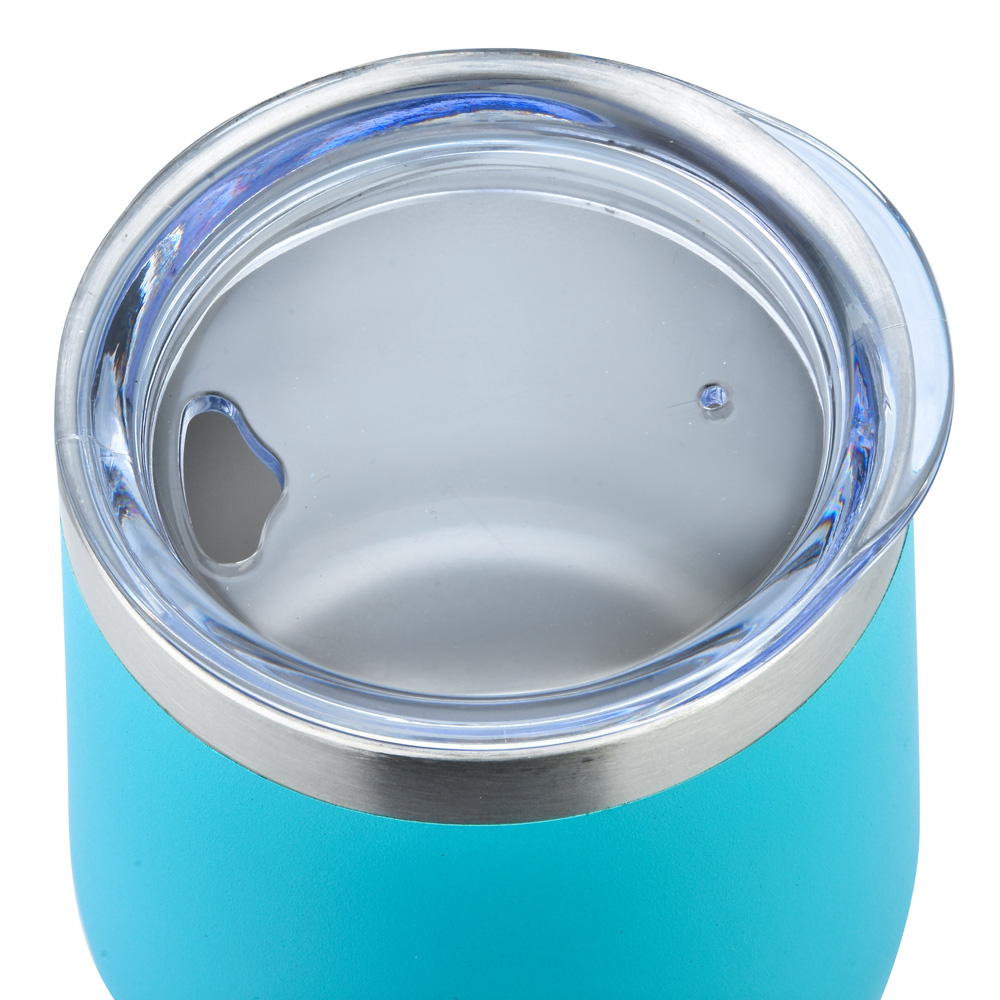 12oz. Stainless Steel Stemless Wine Tumbler with Sipping Lid 3