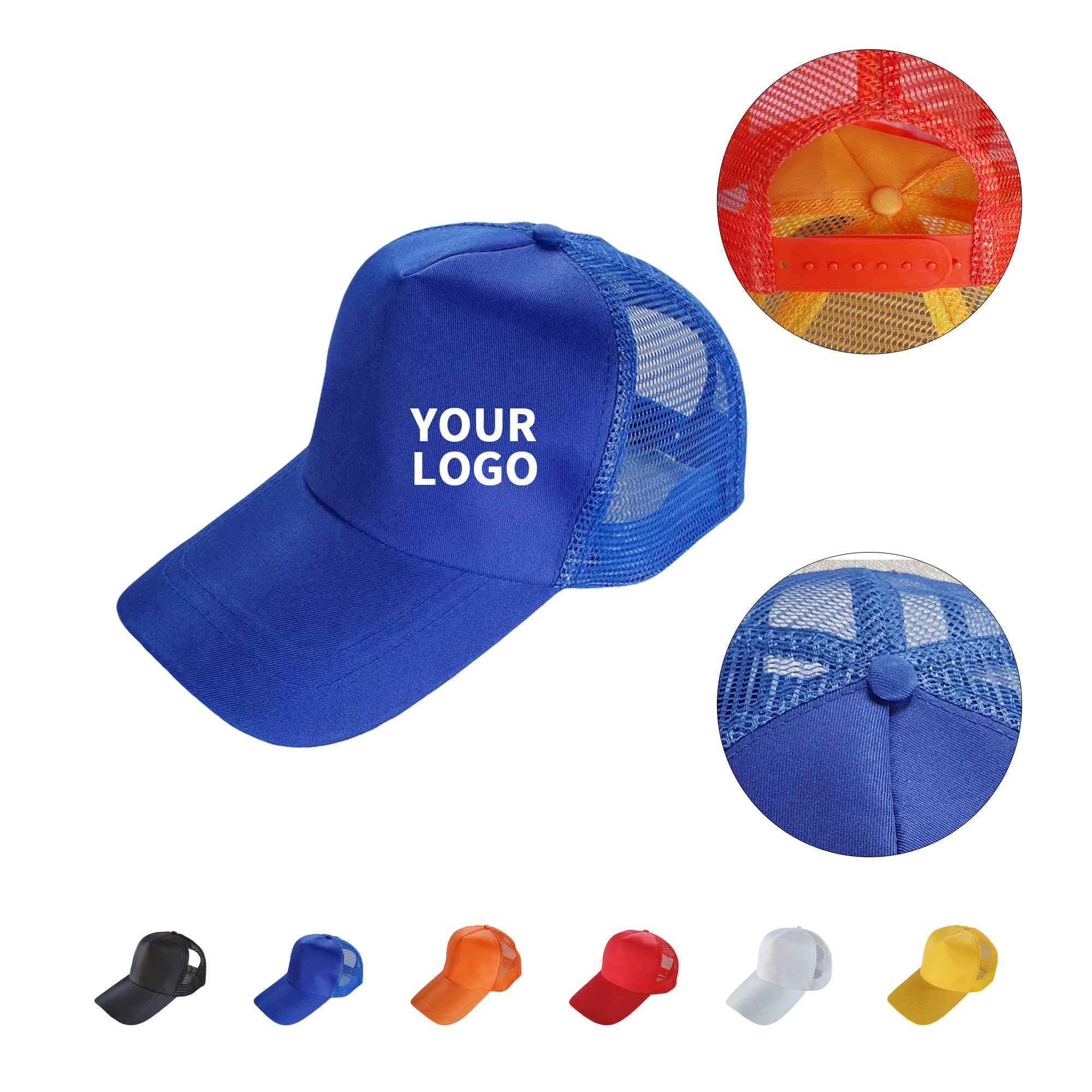 Five Panel Trucker Mesh Back Cap 22.9 To 25.2" 5