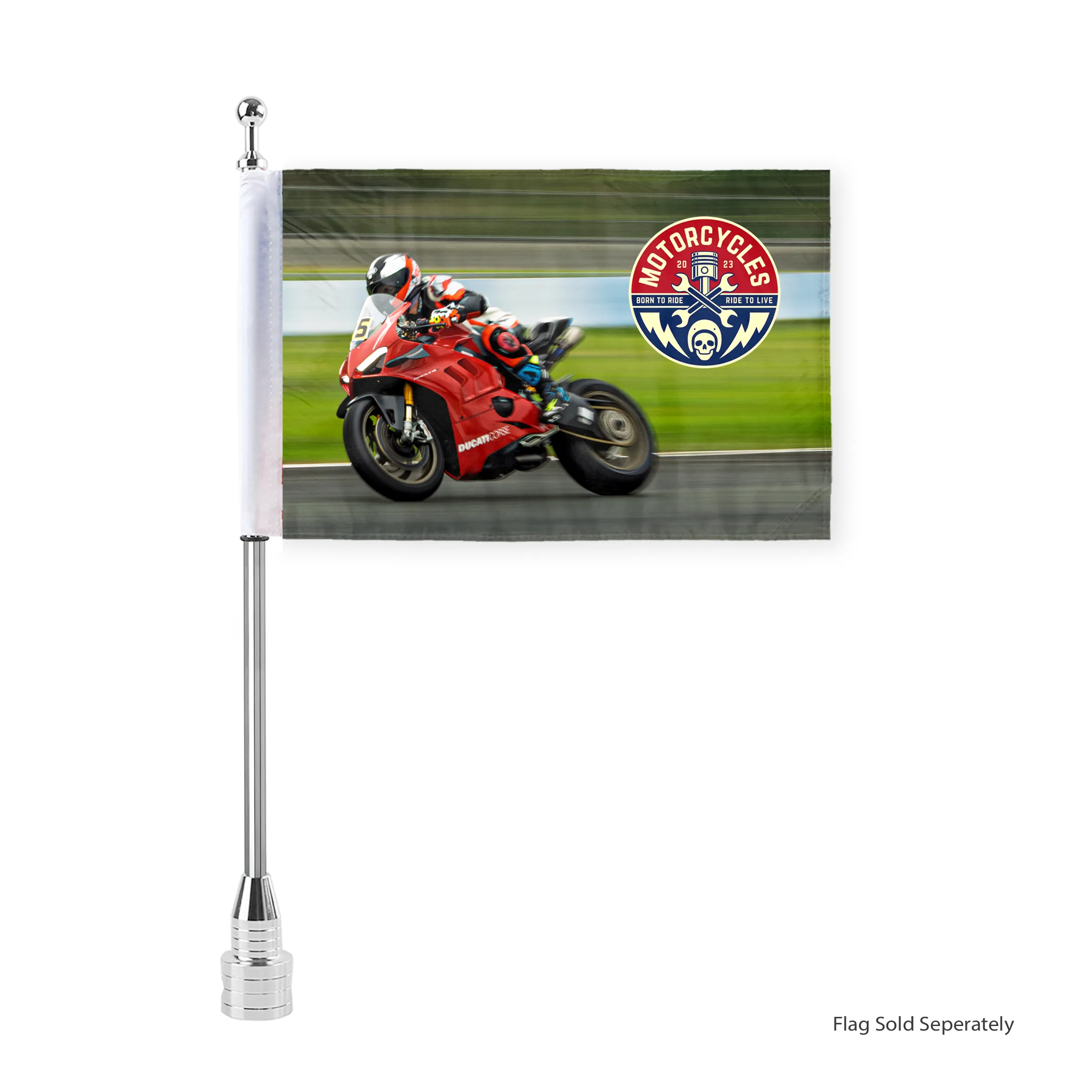 15" Standard Motorcycle Poles 4