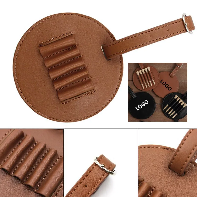 PU Leather Golf Tee Holder 1