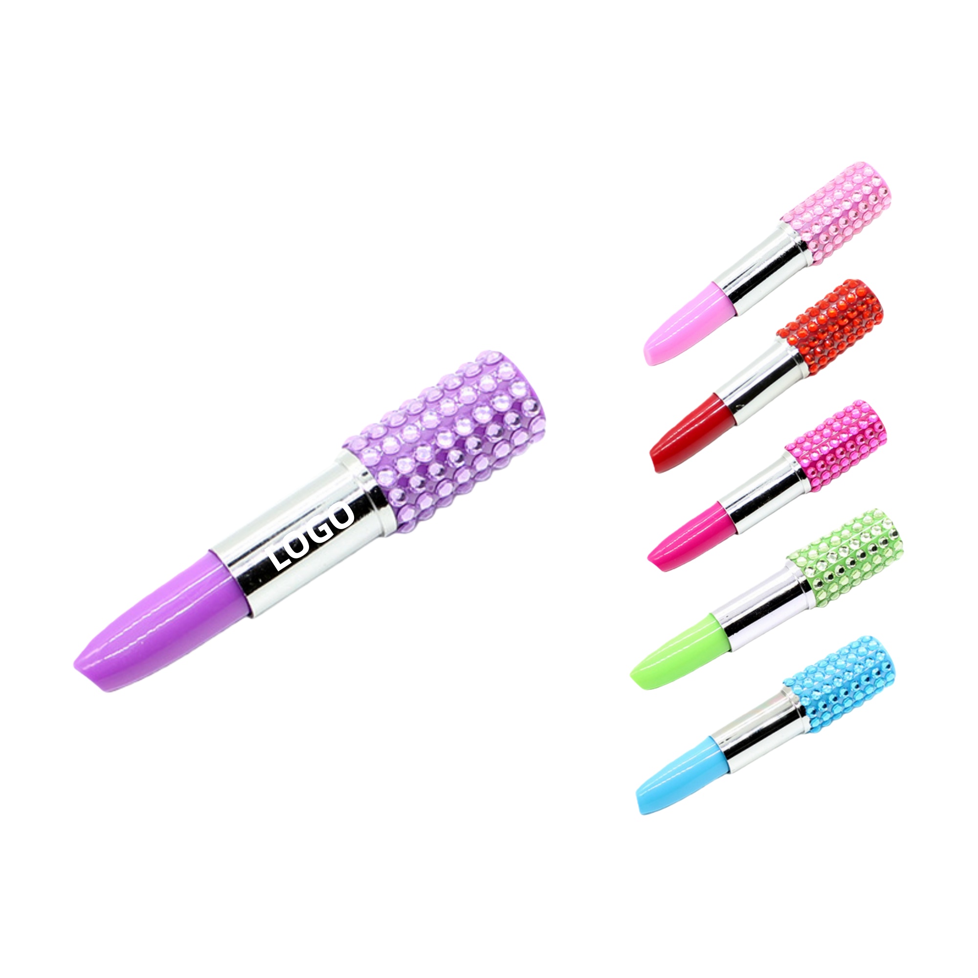 Lipstick Ballpoint Pen, custom pen with logo imprint 2