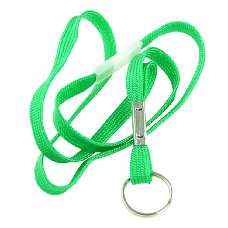 3/8" x 36" Flat Nylon Breakaway Lanyard with Split Ring 4