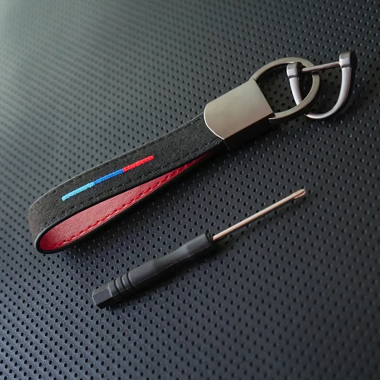 Suede Fur Metal Keychain 4