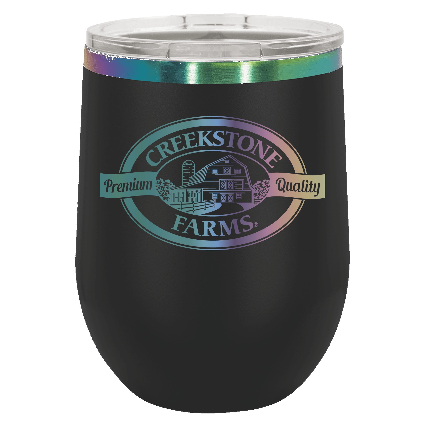 Polar Camel 12 Oz. ION-Plated Prism Stemless Wine Tumbler 8