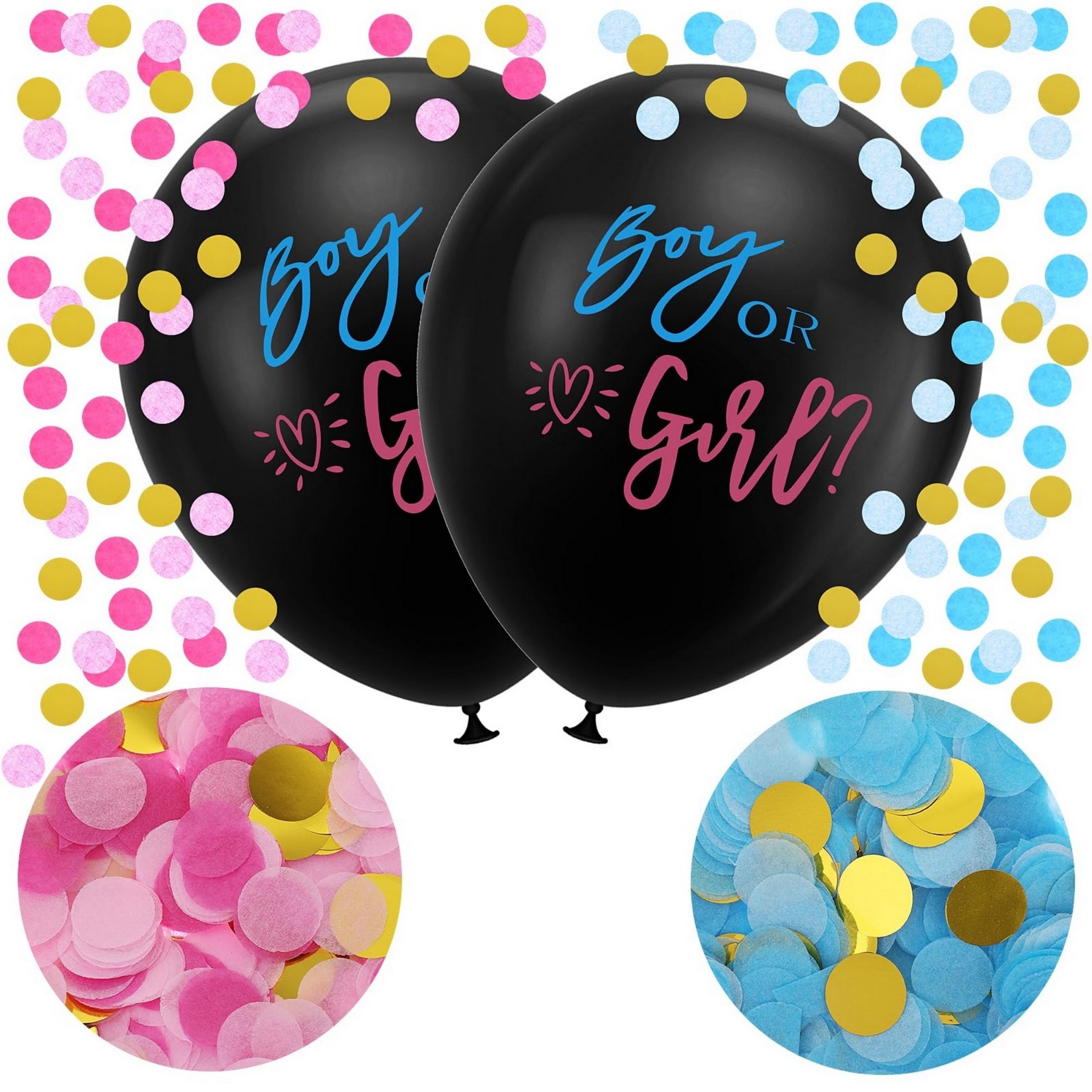 36" Gender Reveal Balloon Set