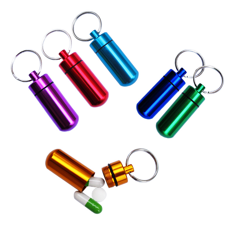 Aluminum Alloy Pill Bottle Outdoor Portable Medicine Bottle 2
