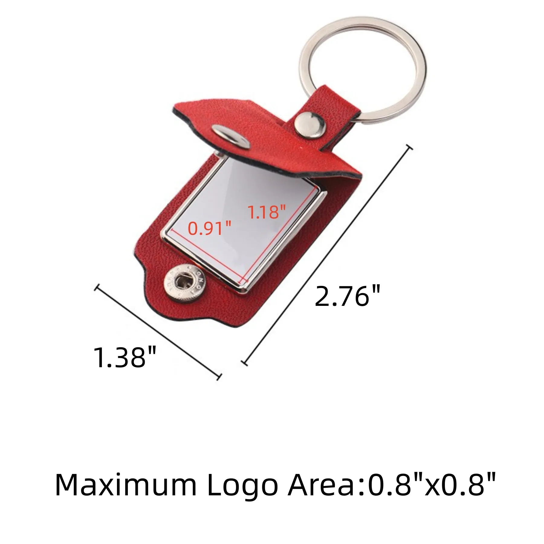 Leather Photo Frame Keychain 2