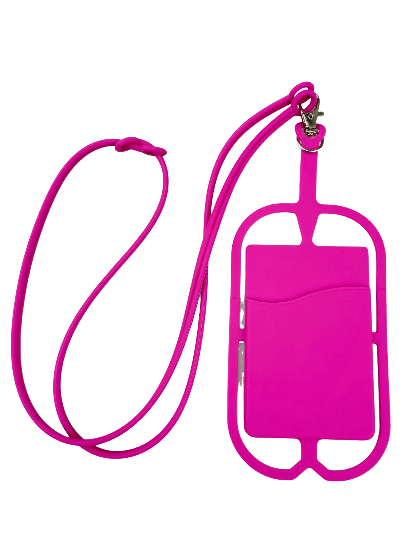 Silicone Phone Lanyard Card Holder Pocket 6