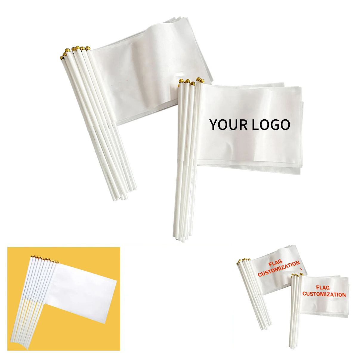 Lightweight Polyester Mini Hand Flag 2