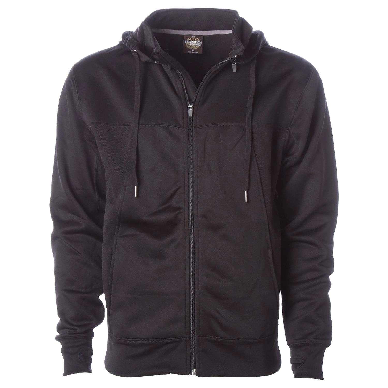 Independent Trading Co. Poly-Tech Zip Hooded Sweatshirt