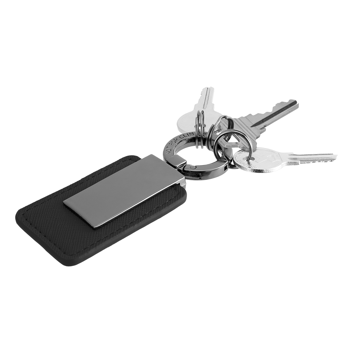 Leatherette Carabiner Clip Key Tag 16