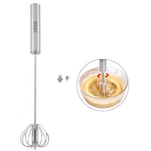 13 Inch Stainless Steel Press Spin Whisk 7
