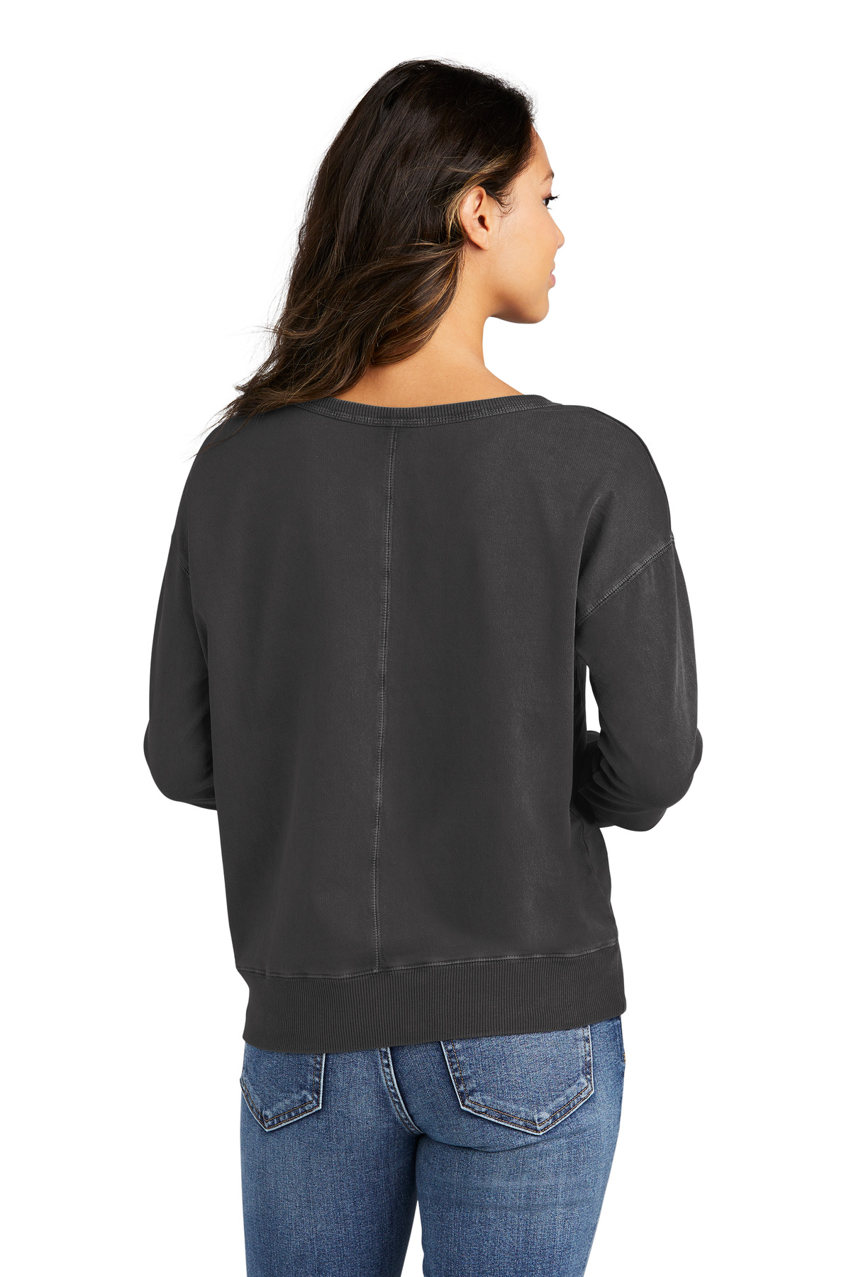 Women's Beach Wash Garment-Dyed V-Neck Sweatshirt