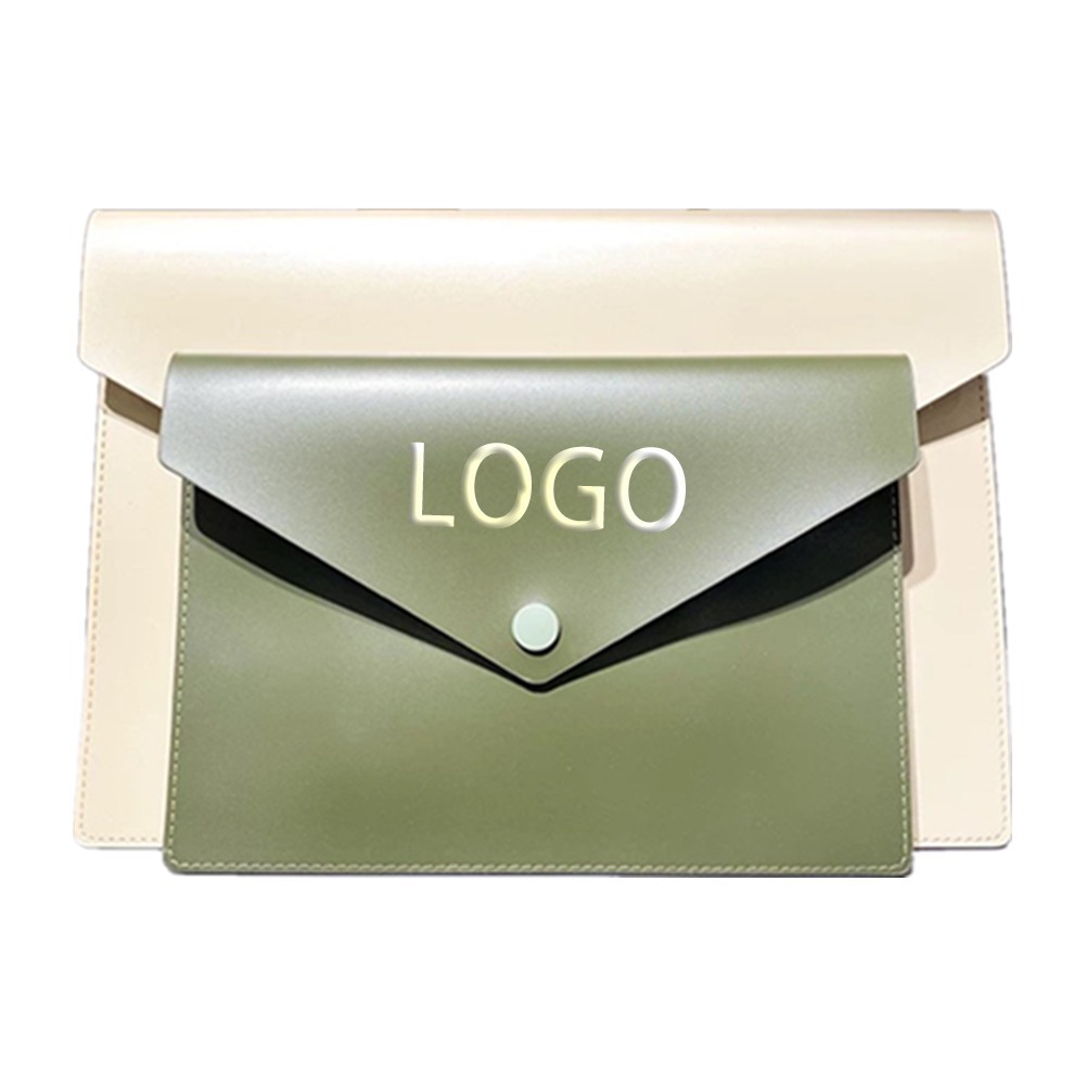 A4 Leather Document Bag Tablet Pouch 3