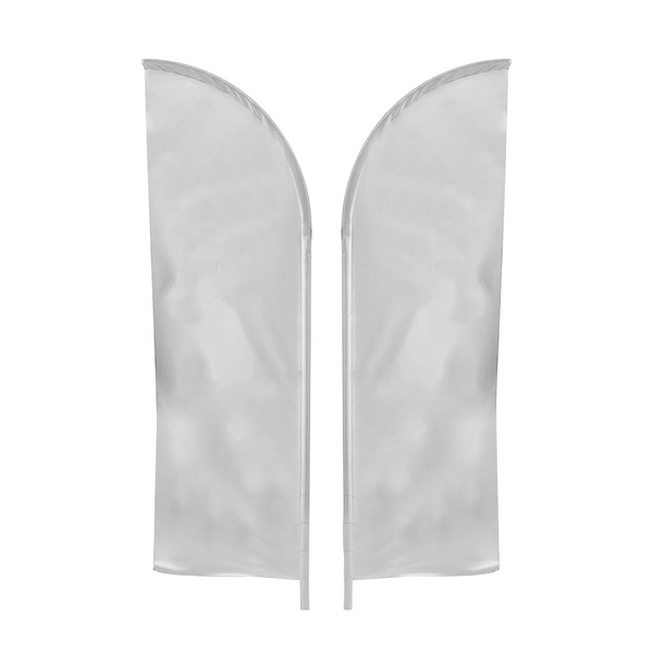 IMPORT 12' Single-Sided Feather Flag with Ground Spike 4