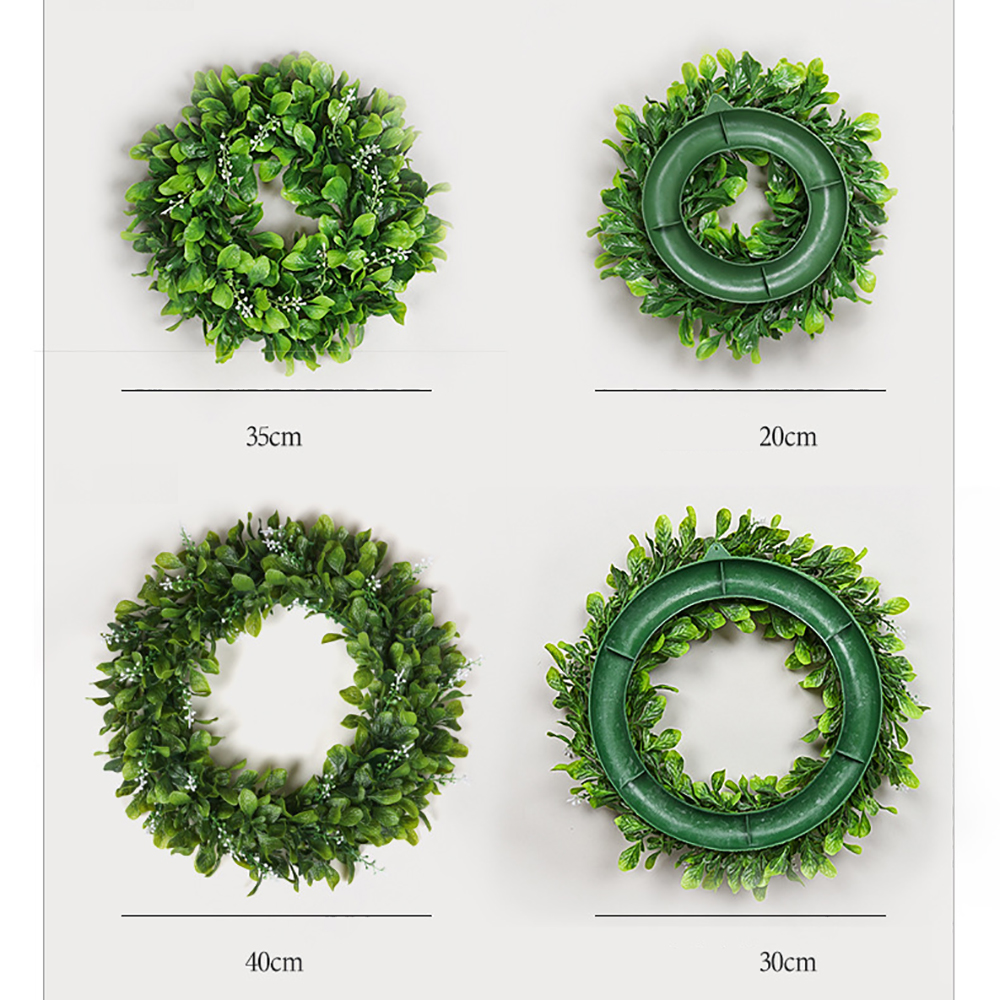 35cm Christmas Artificial Plant Wreath Door Decoration 3