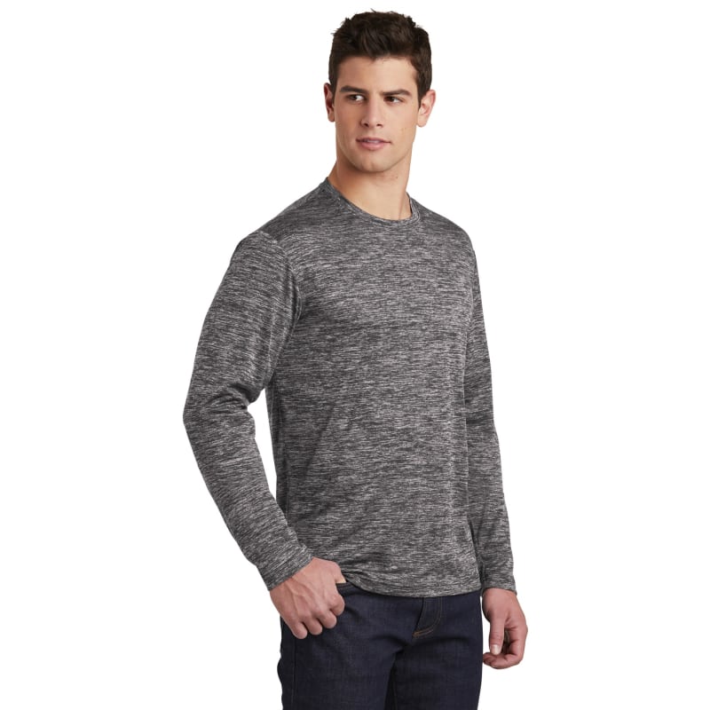 Sport-Tek PosiCharge Long Sleeve Electric Heather Tee. 8