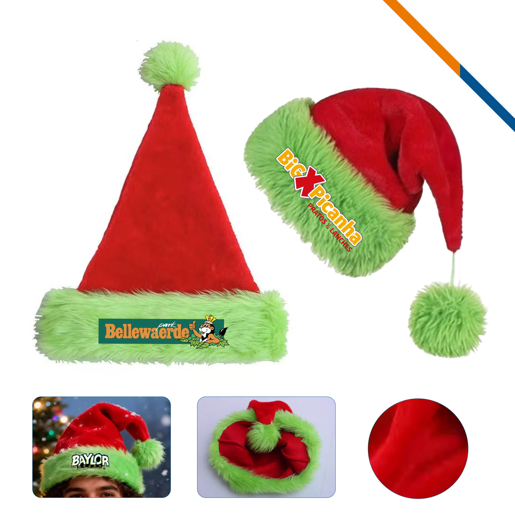 CheerTop Fluffy Santa Hat 3