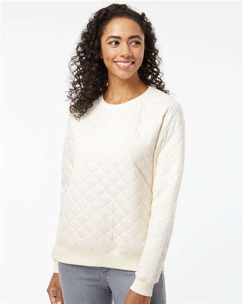 Women's Quilted Crewneck Pullover - R08 46