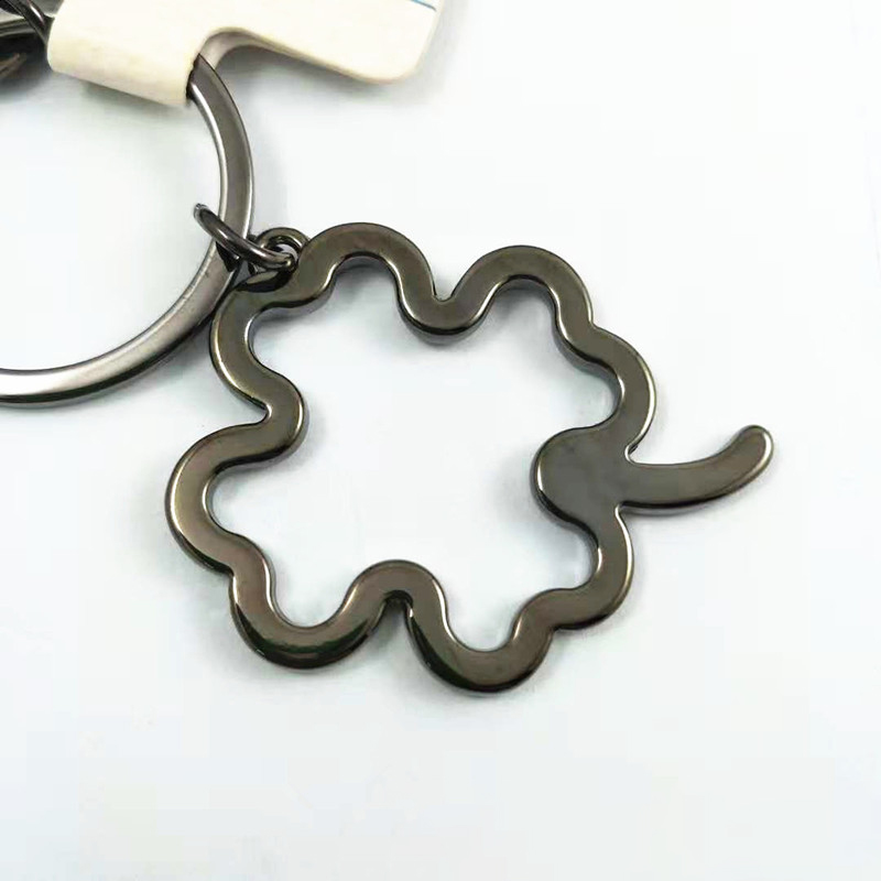 Creative Four-Leaf Clover Metal Key Ring 7