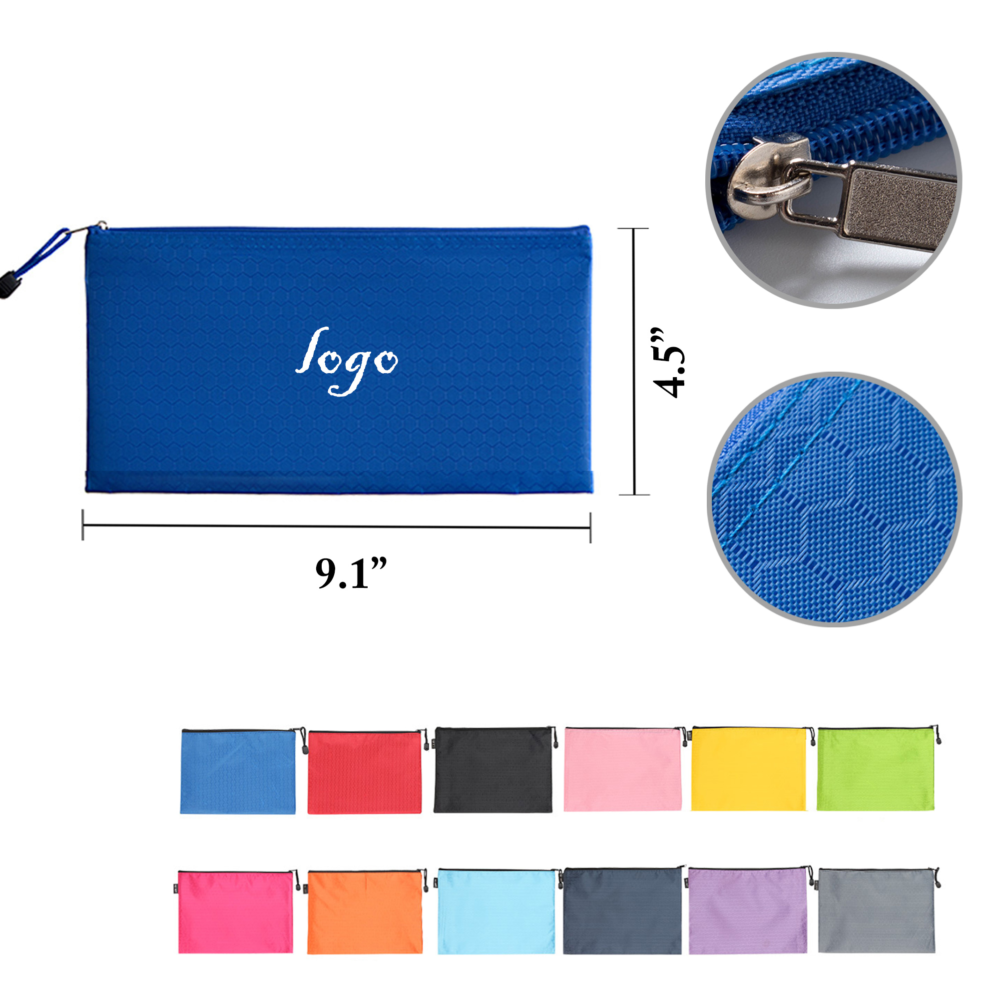 MOQ50 Thick Oxford Football Zipper Bag Waterproof Pattern 9