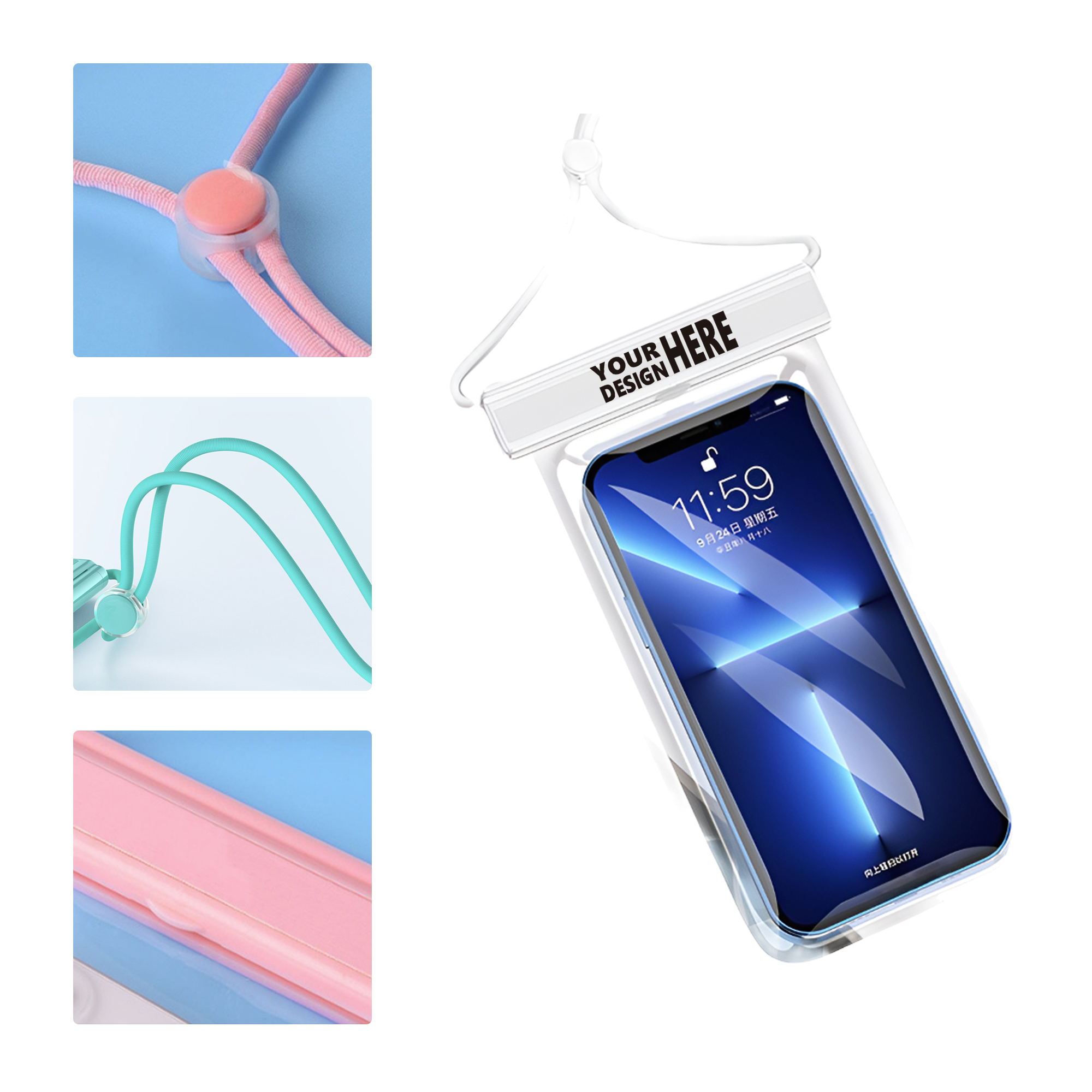 MOQ 50 Swimming Diving Phone Waterproof Pouch 2