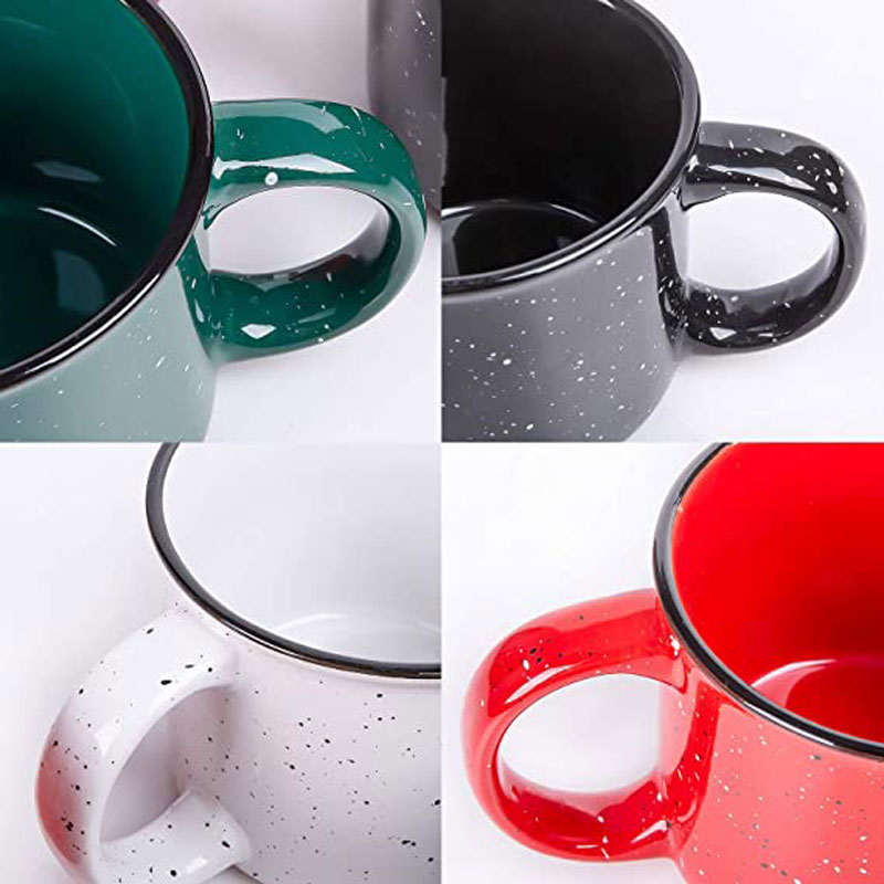 15Oz Speckled Classic Ceramic Campfire Coffee Mugs 4
