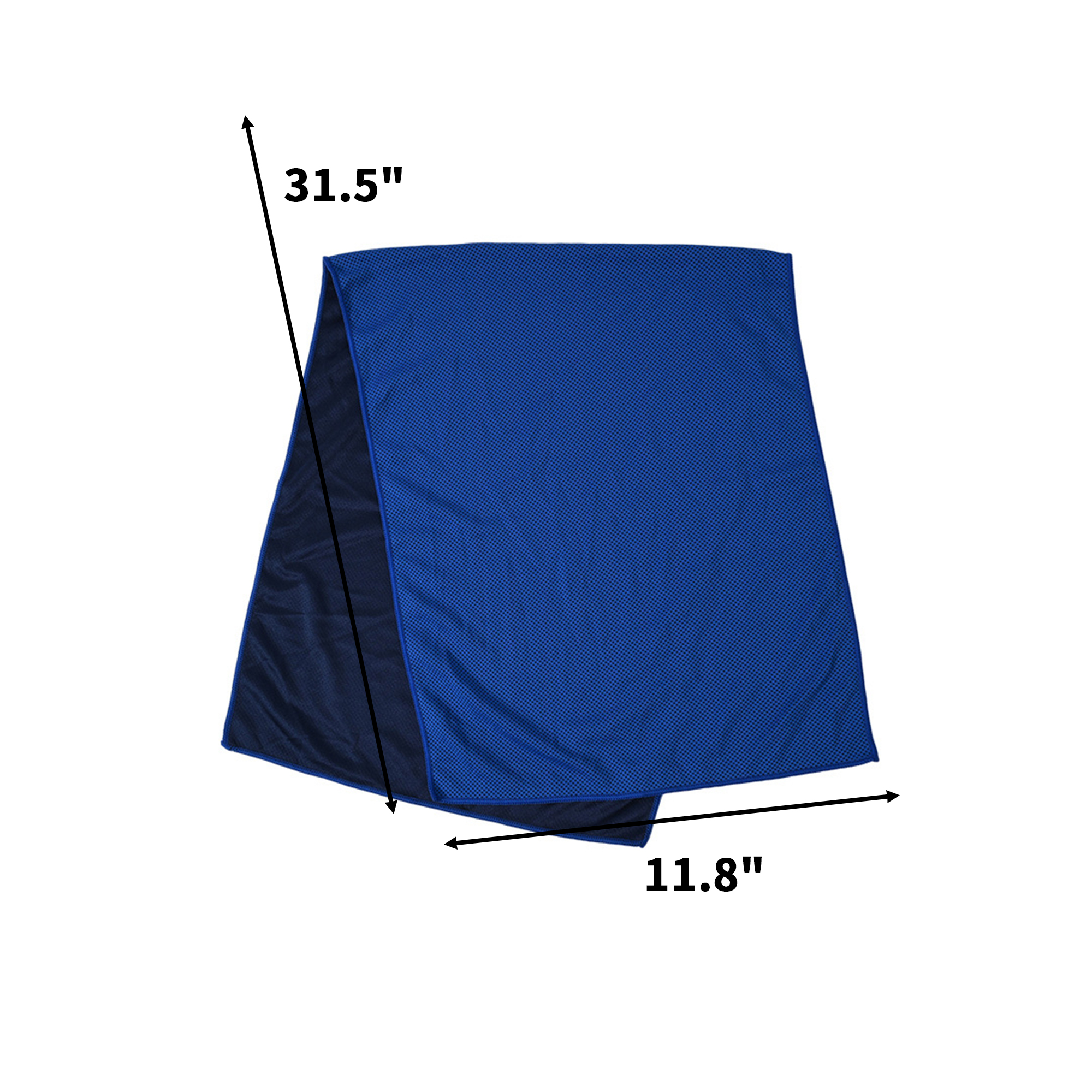 Polyester Cooling Sport Towel 31.5" x 11.8" Breathable Moisture Absorbent 11