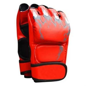 Latex Half-Finger Boxing Gloves w/ Open-Palm Design 17
