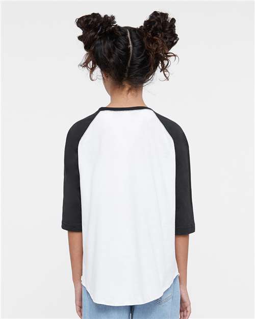 Youth Baseball Fine Jersey Three-Quarter Sleeve Tee - 6130 43