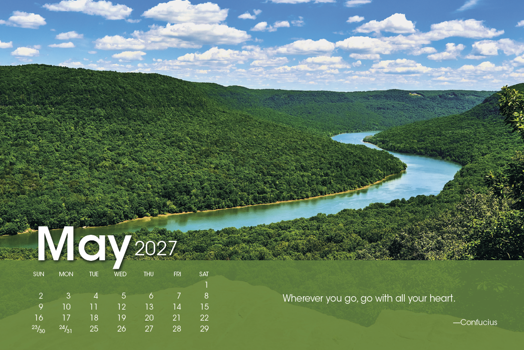 Triumph® Calendars Scenic Moments Large Desk Calendar 39