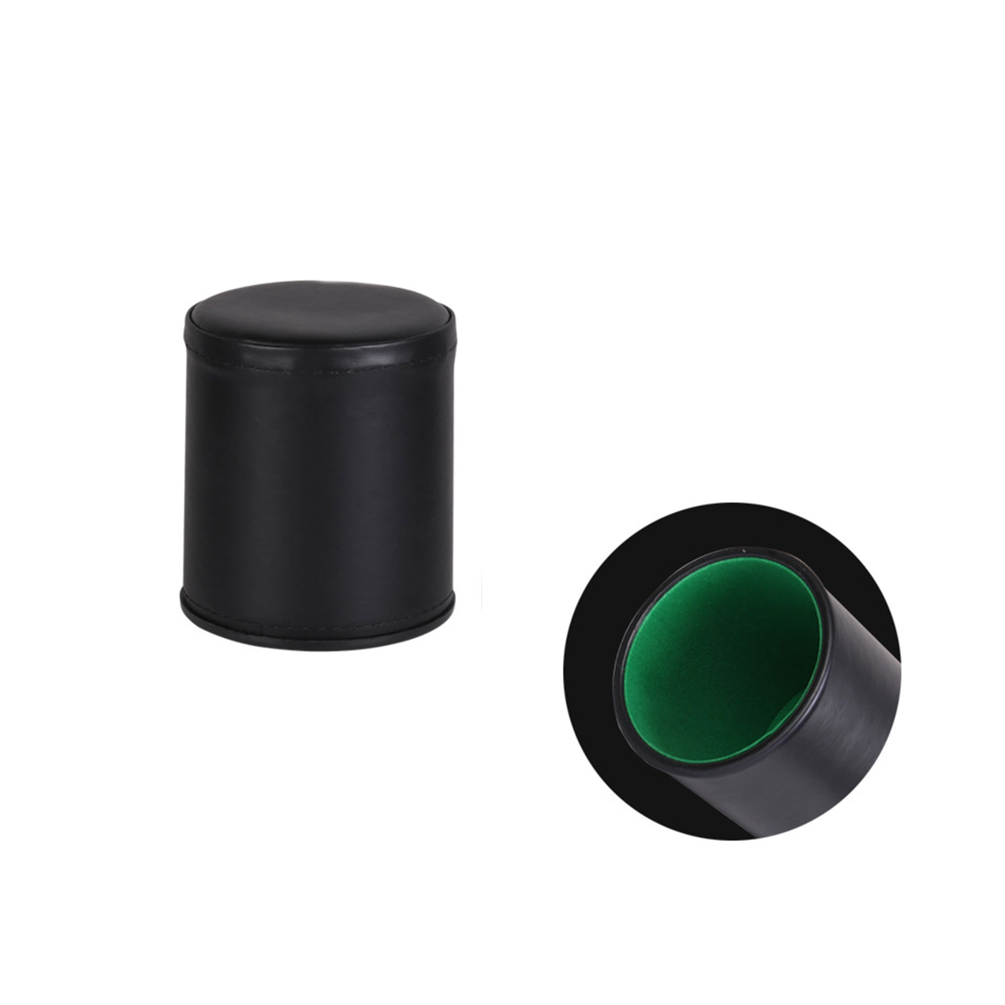 Black Leather Dice Cup 5