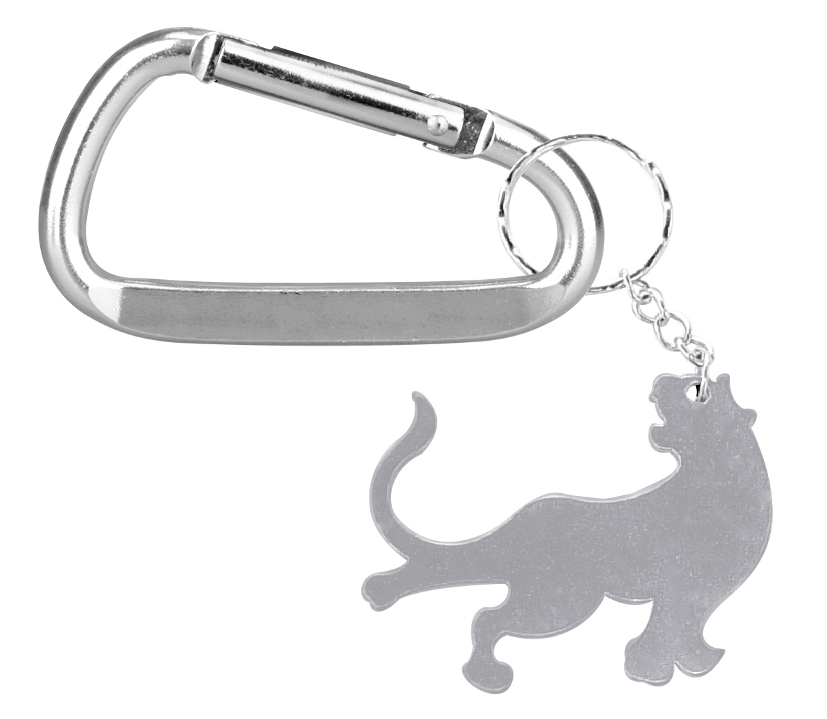 Tiger / Leopard shape bottle opener with key chain & Carabiner 5