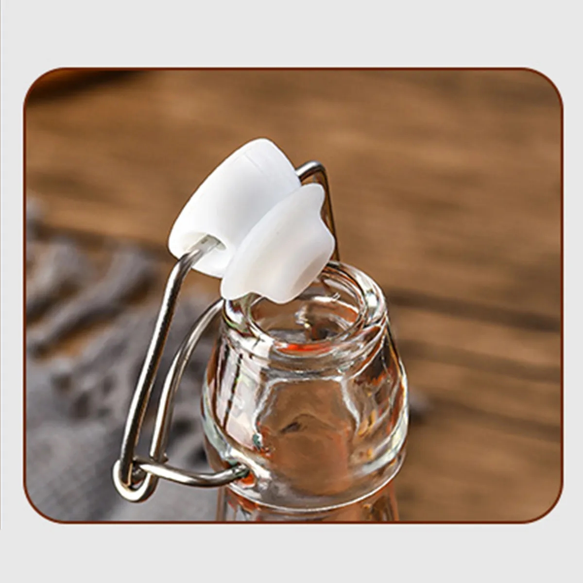 17OZ. Transparent Glass Beverage Beer Wine Fruit Bottle 8