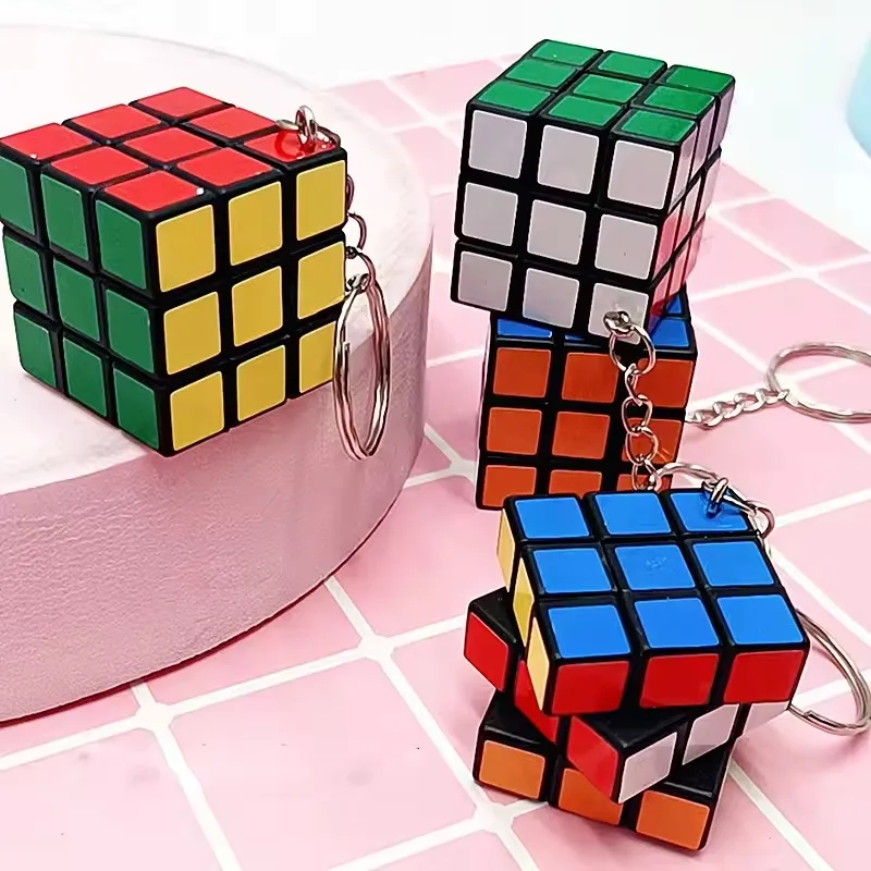 Mini Puzzle Fidget Toy Cube Keychain 3