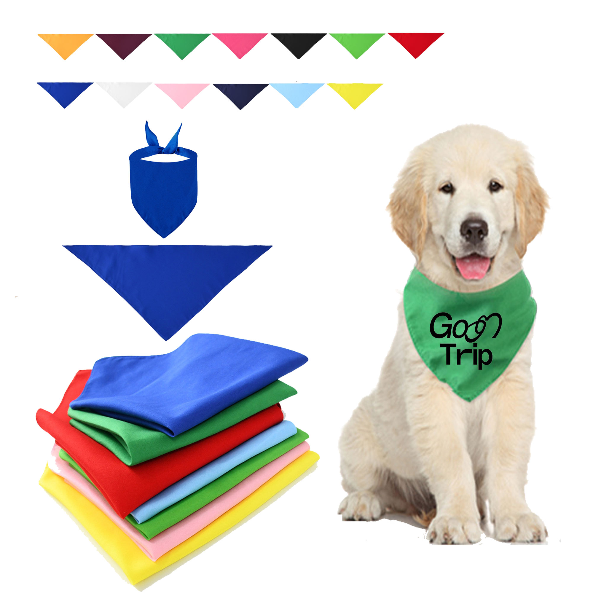 Multi Colored Pure Cotton Pet Drool Towel 4