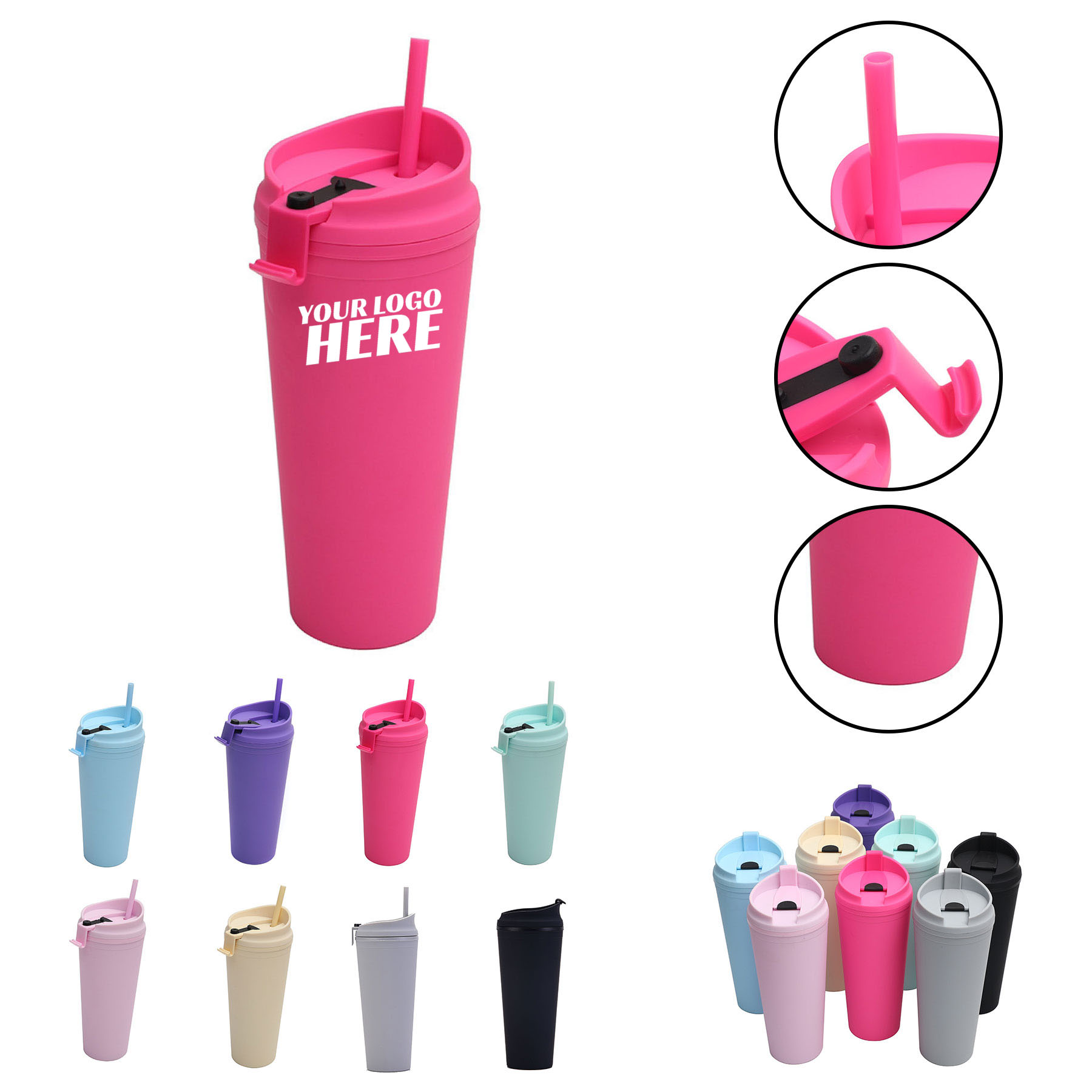 Double Walled Plastic Tumbler Mug 2